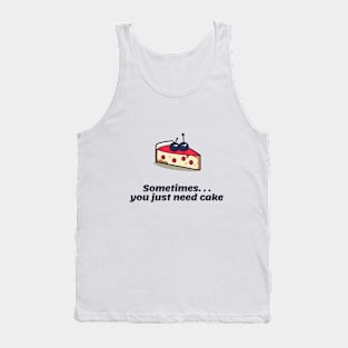 Sometimes you just need cake - minimal Tank Top